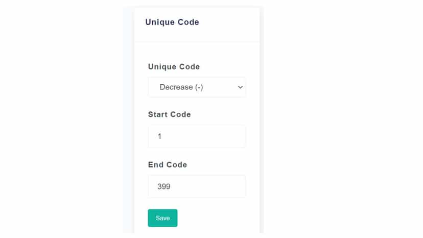 Set up unique transaction code for each orders