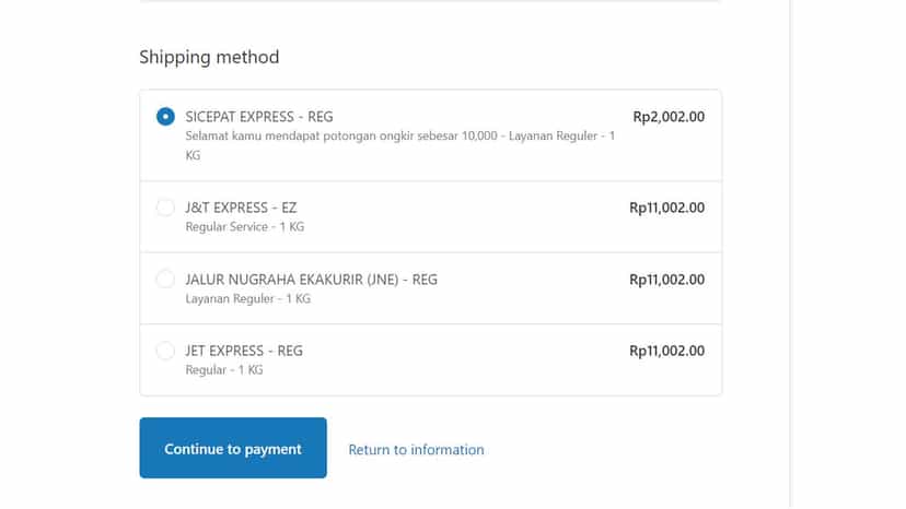 This is preview for checkout page