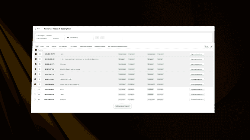 Generate Product Description in Bulk
