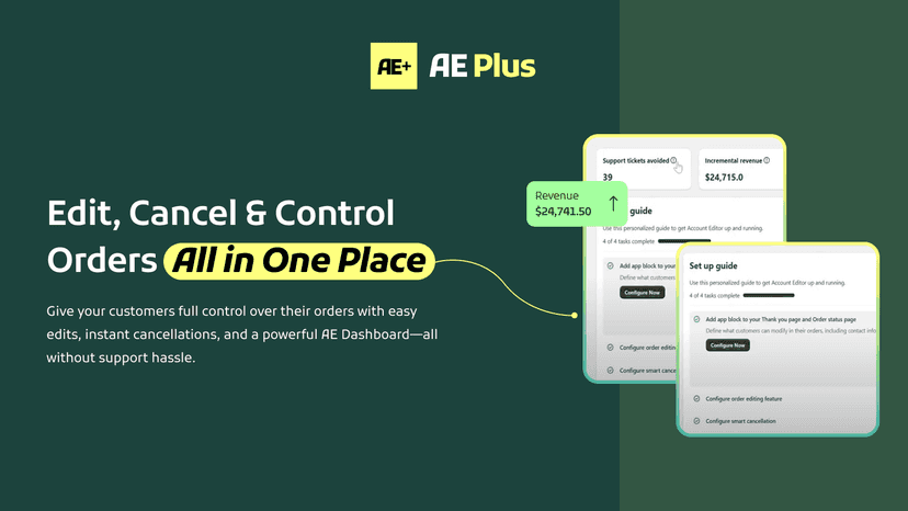 AE Plus: Order Edit & Cancel