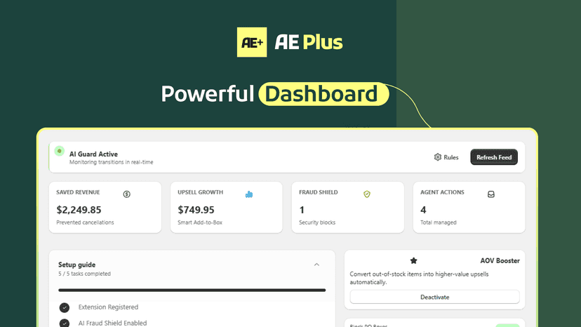 AE Plus: Order Edit & Cancel