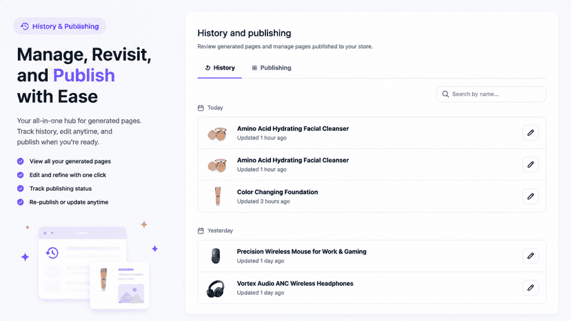 One-Click Publish to Shopify