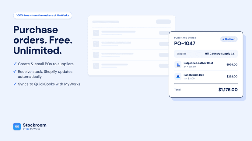 Advanced Purchase Order management in Shopify