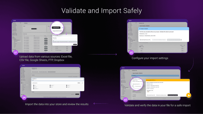 Bulk edit data, Inventory update