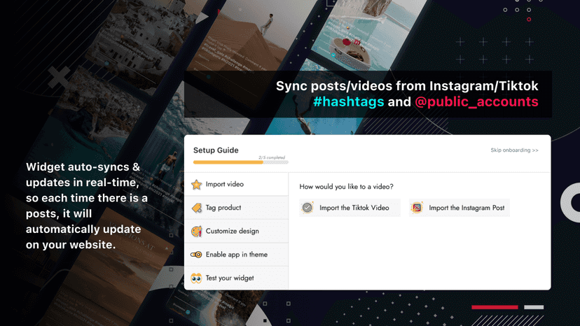 Tiktok Feed ‑ instagramm Feed for Shopify Store.