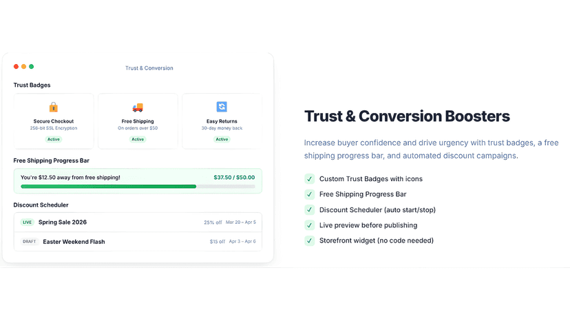 Trust & Conversion Boosters