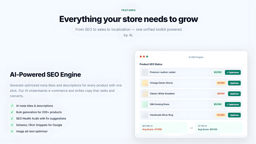 Everything your store needs to grow