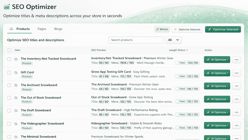 SEO Optimizer Page