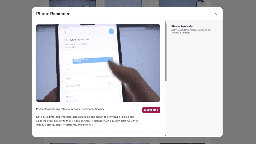 Preview every section with a live demo.