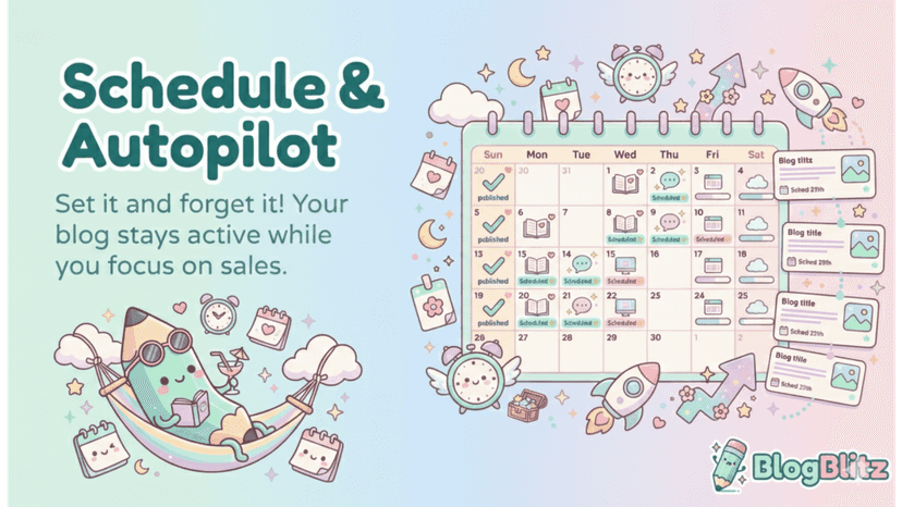 Schedule and Auto Pilot Ai Blog Writer