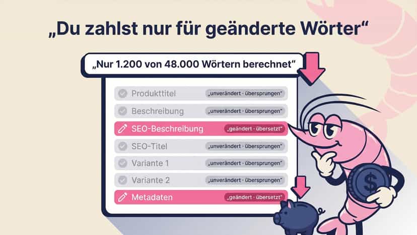 Nur geänderte Wörter werden berechnet