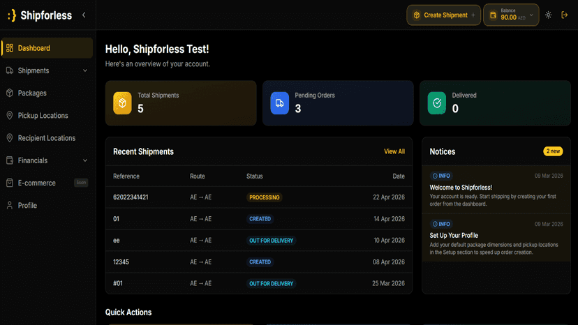 User Dashboard