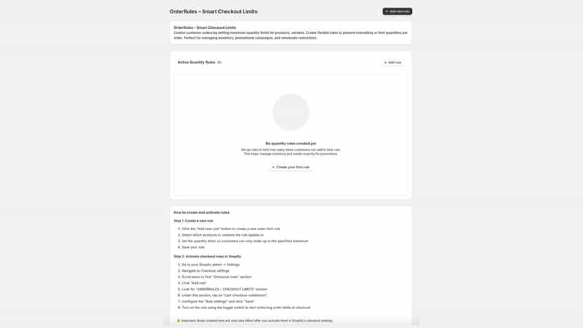 OrderRules – Checkout Limits