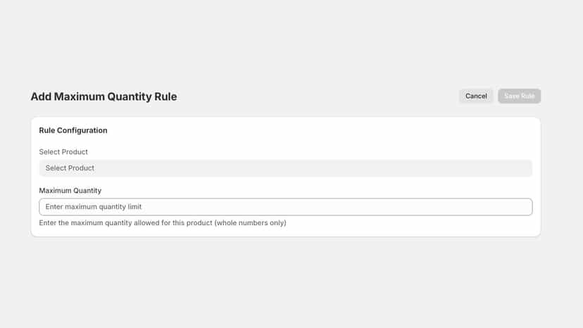 OrderRules – Checkout Limits