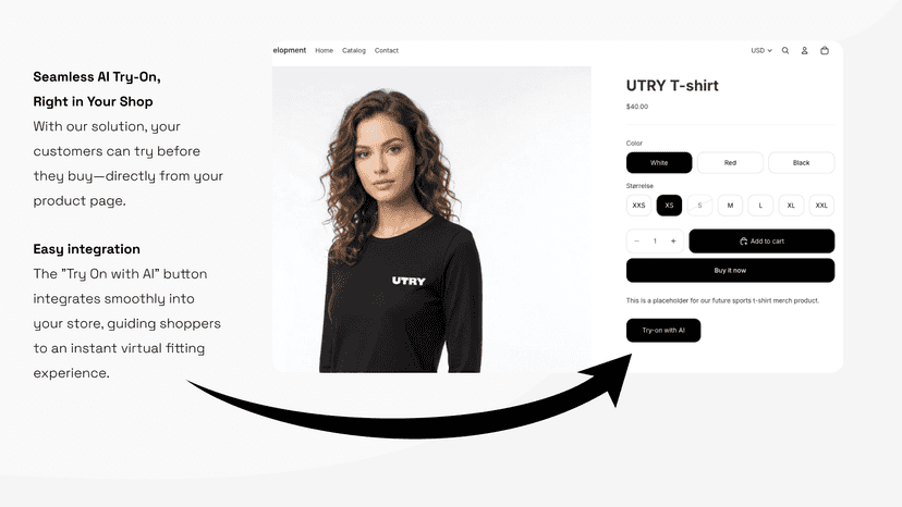 Image showing the generated image with the clothing on.