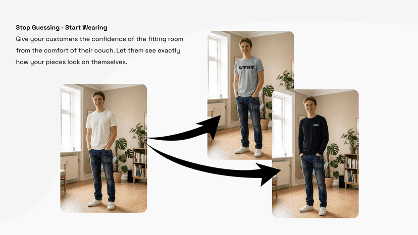 Image showing the app modal above the product with product image