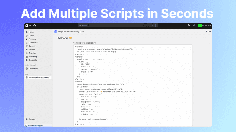 Add Multiple Scripts in Seconds