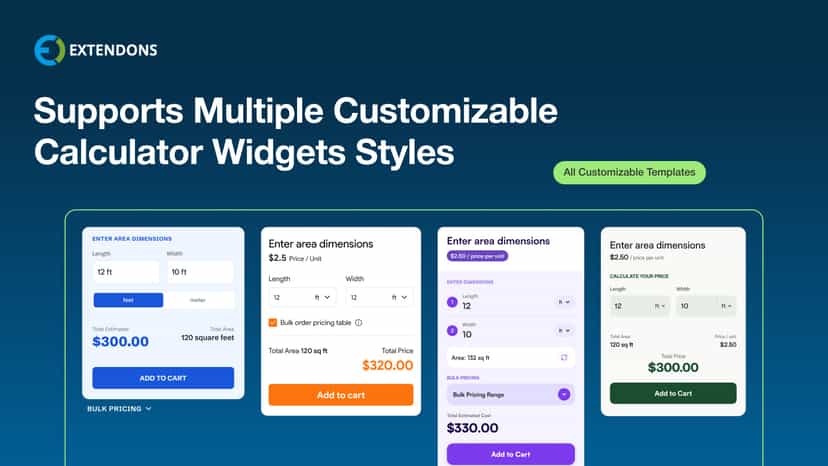 custom area pricing calculator