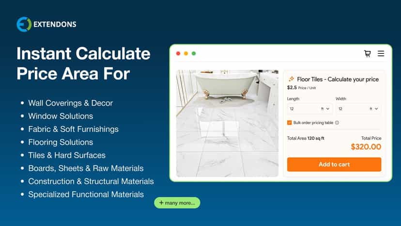 custom area pricing calculator