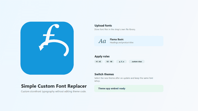 Simple Custom Font Replacer - no coding required