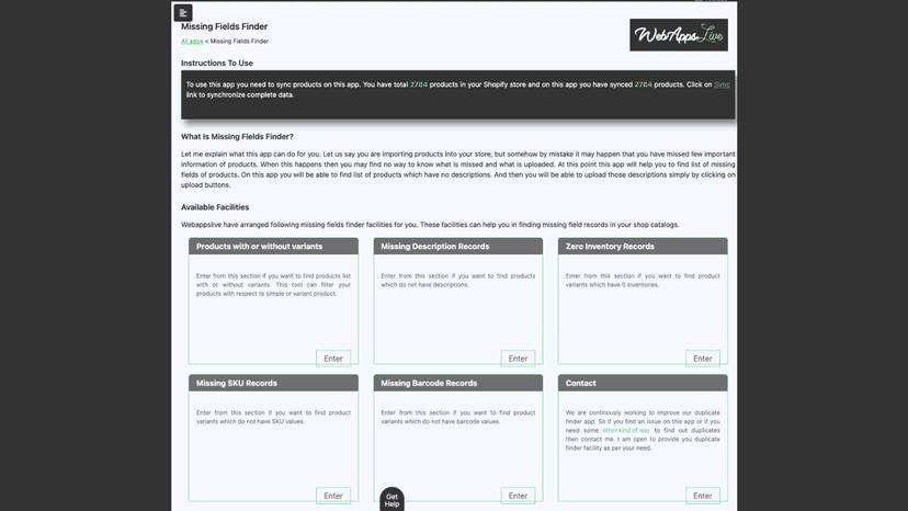 Null Fields Finder Tools