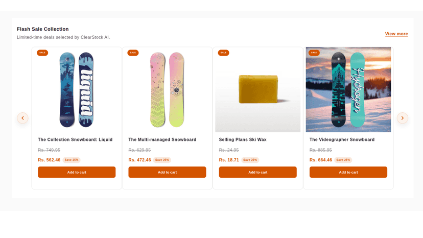 Flash Sale Page - Front-end