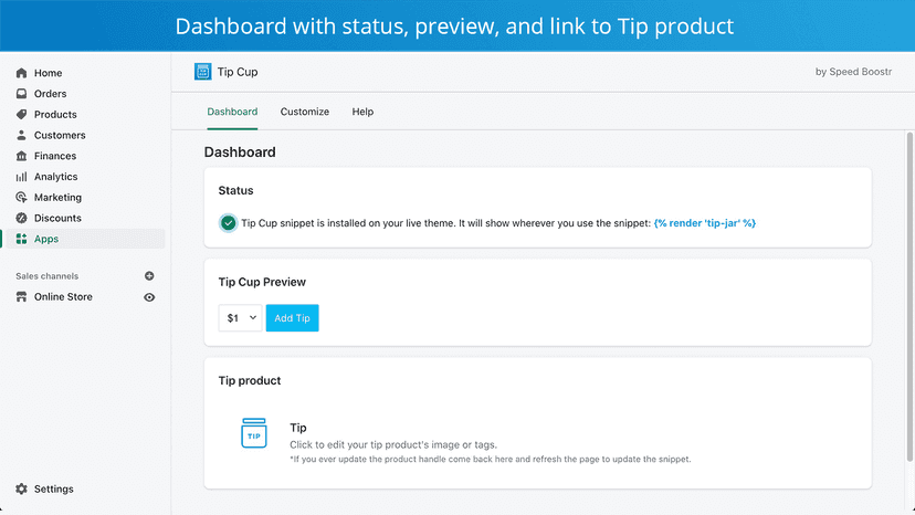 Dashboard overview