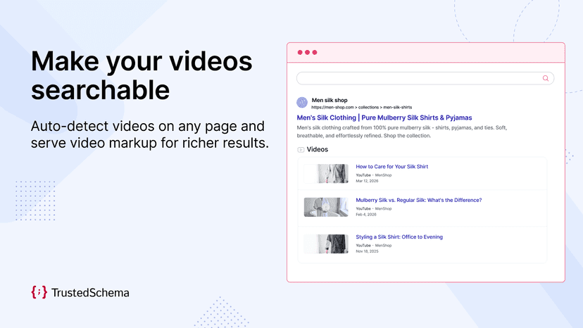 Add searchable videos to your store