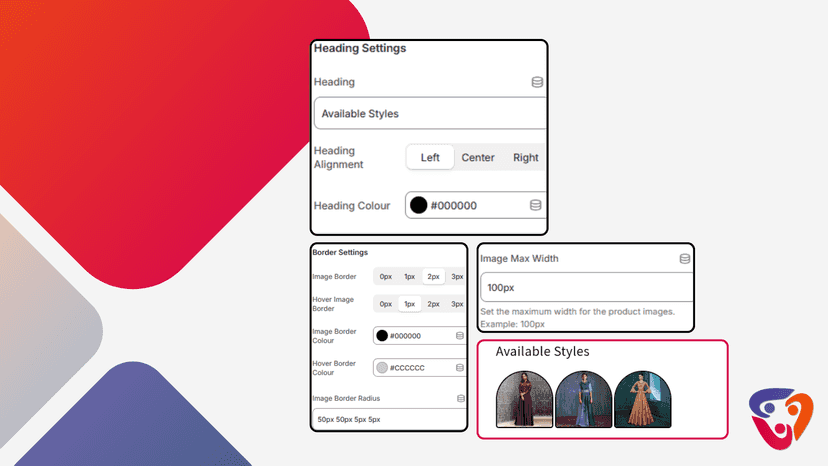 Color Hover and Size Option