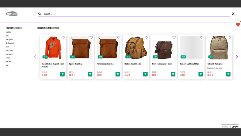 Integrated directly in your store