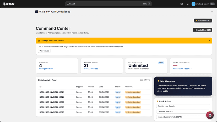 Highlights the Command Center and real-time activity.