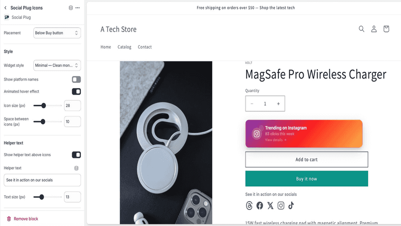 Content Embed in Theme Editor