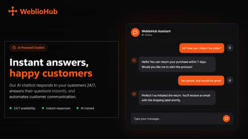 WeblioHub AI Chatbot
