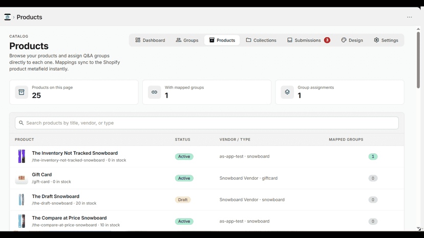 Product List Page