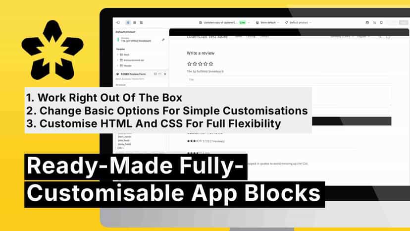 Ready-Made Fully-Customisable App Blocks
