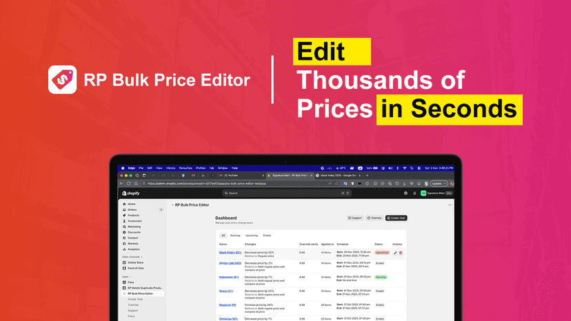 Edit Thousands of Prices in Seconds