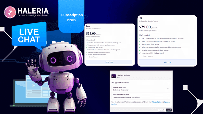 Haleria AI Chatbotand Support