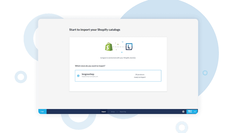 Synchronise with Shopify