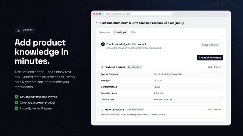 product knowledge