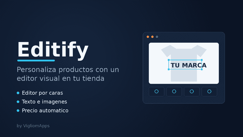 Editify: personaliza productos con un editor visual