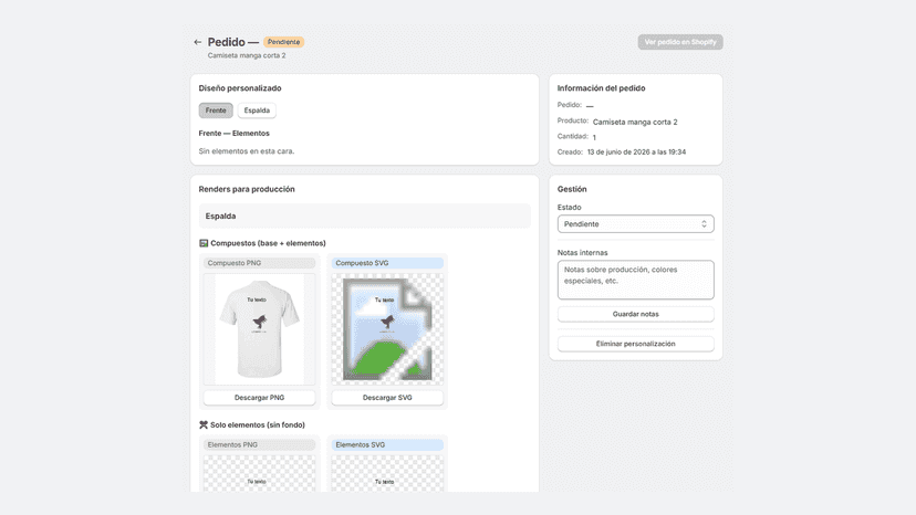 Configuracion de zonas personalizables en Editify