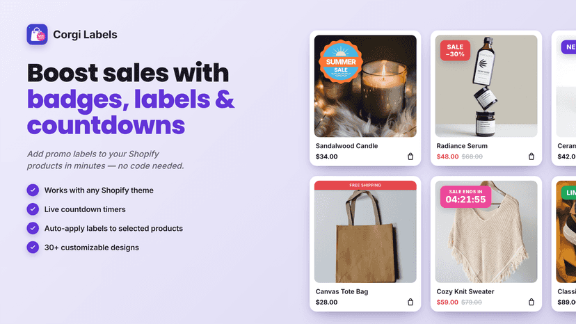 Badge, label, ribbon and edge-strip designs in Corgi Labels