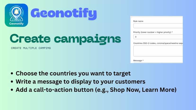Show personalized geo-targeted messages based on visitor locatio