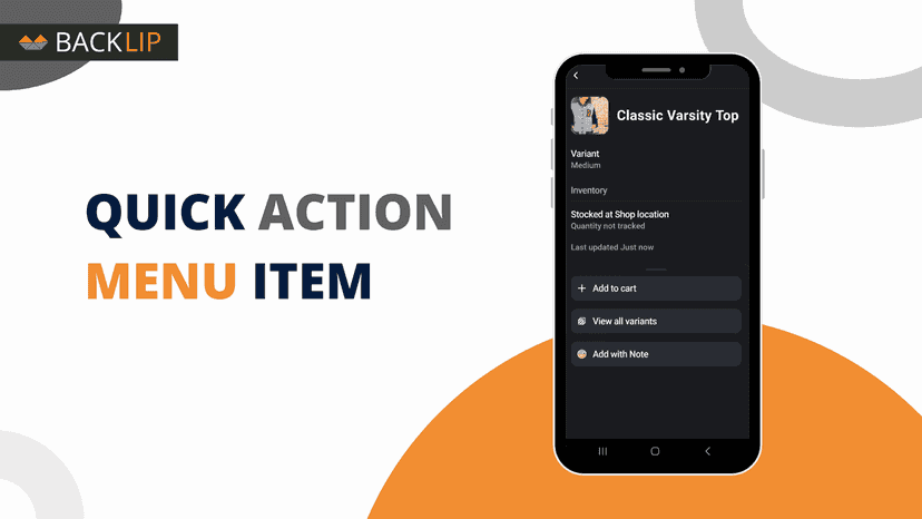 BL POS Quick Note - quick action menu item
