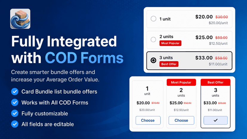 Fully Integrated with COD Forms