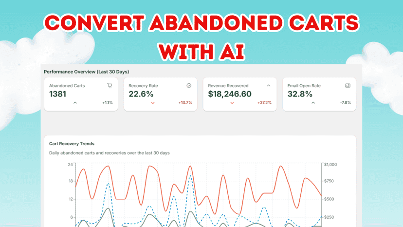 Stanly helps you convert abandoned carts with AI