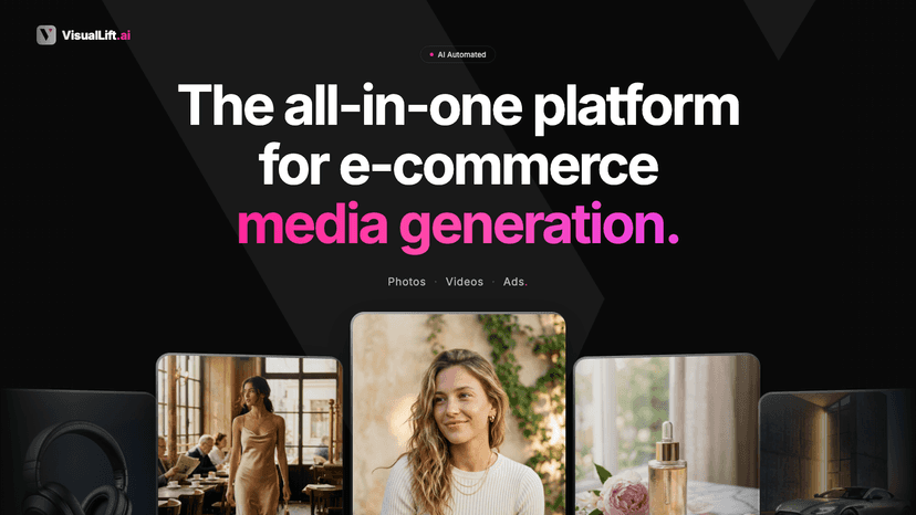 AI media platform for e-commerce — photos, videos, ads