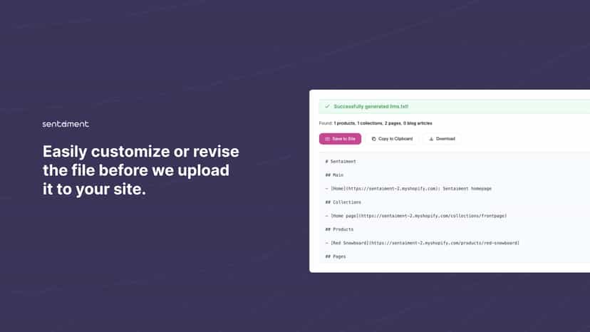 Customize your LLMS.txt file