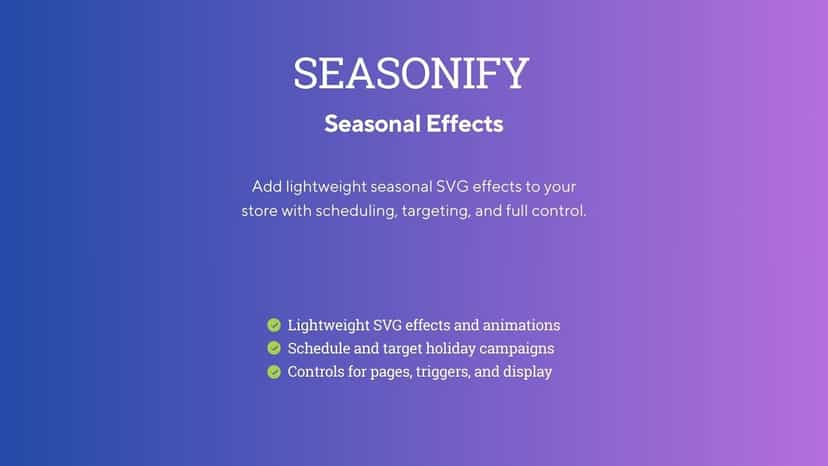 Seasonify Featured Image