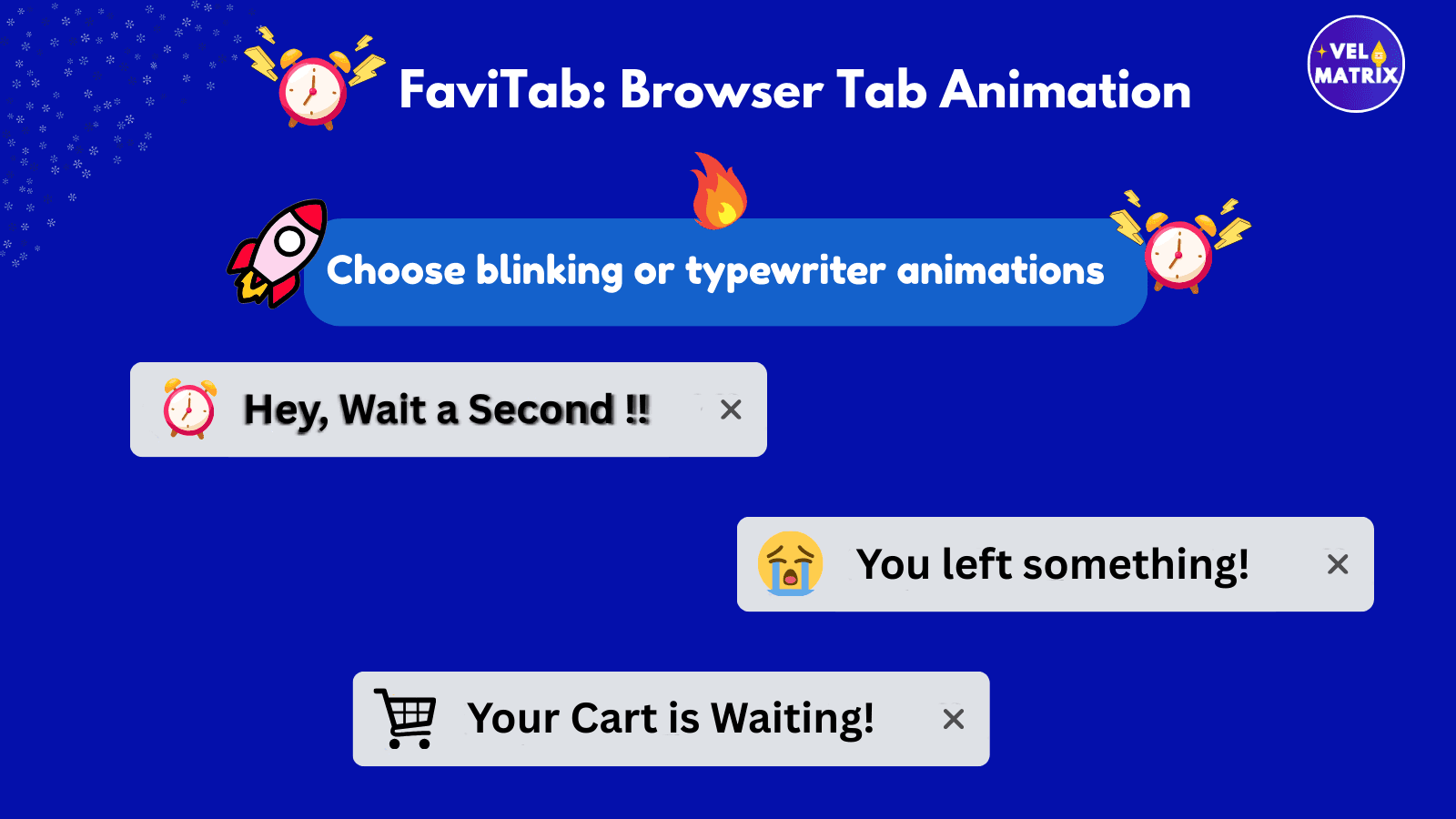 blinking or typewriting animations
